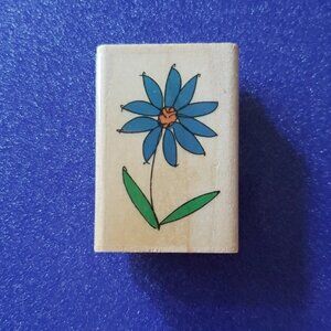 Collection of 12 different rubber stamps with 5 different ink pads